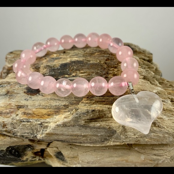 💕Rose Quartz Stretch Bracelet💘 - Picture 4 of 4